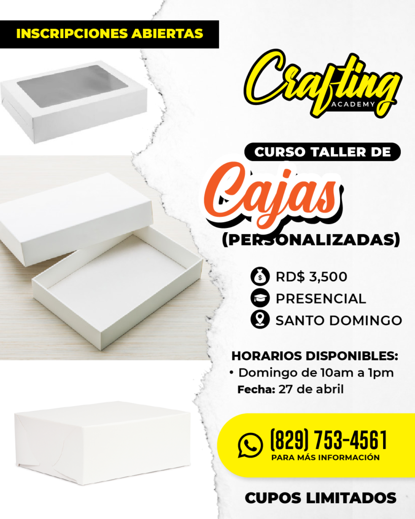 Curso de Cajas personalizadas en Santo Domingo