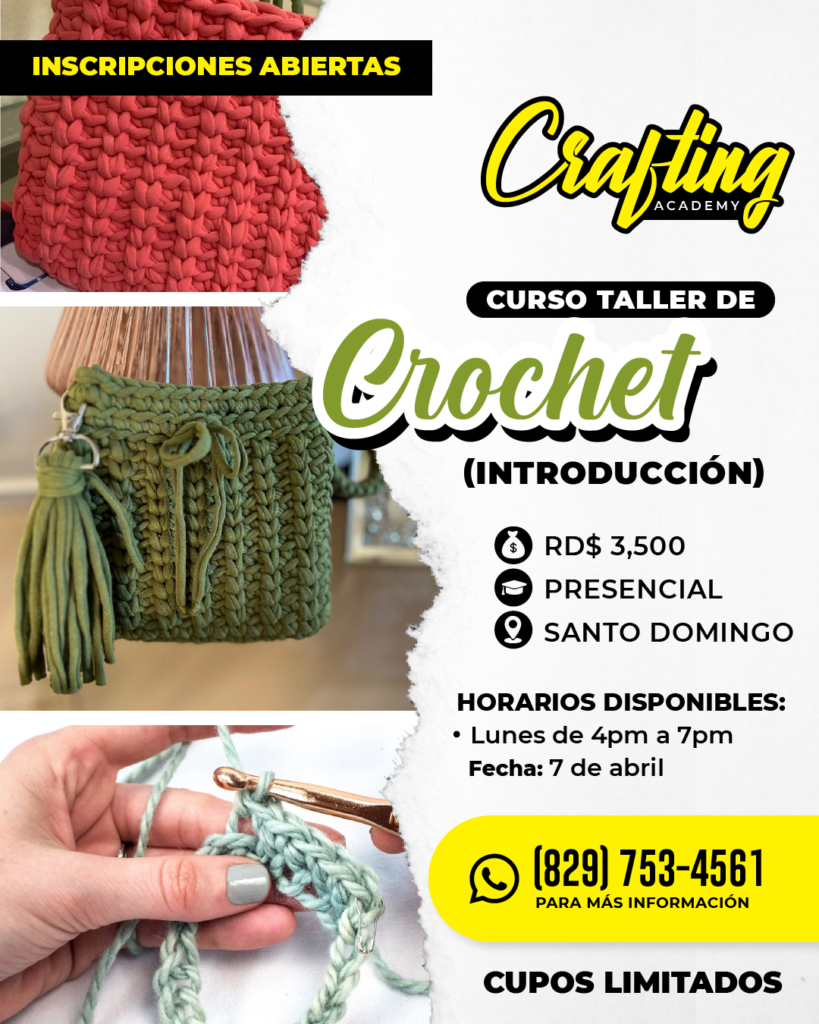 Curso de Crochet para principiantes en Santo Domingo