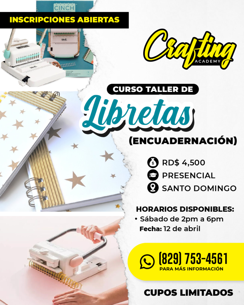 Curso de Libretas y Agendas personalizadas en Santo Domingo