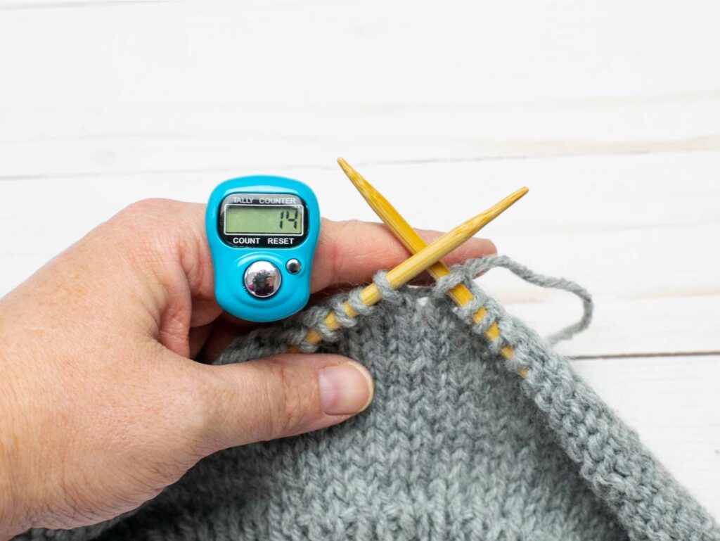 Contador de filas digital Anillo para tejer Crochet