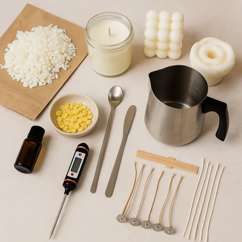 Materiales básicos para iniciar en velas artesanales