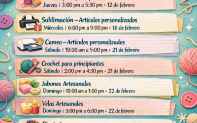 Cursos y talleres creativos de Febrero 2026 en Santo Domingo